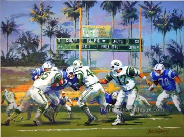  impressionist tableau - NY Jets SB III sport impressionniste